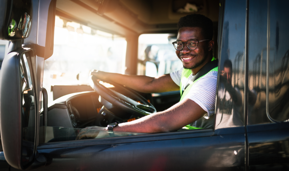 Happy Truck Driver